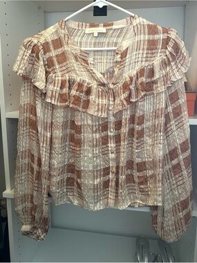 LOVE SHACK FANCY - Plaid Blouse